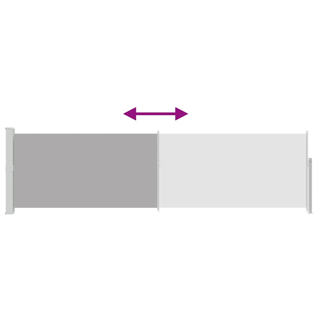 Σκίαστρο Πλαϊνό Συρόμενο Βεράντας Γκρι 140 x 500 εκ. - Pakobazaar