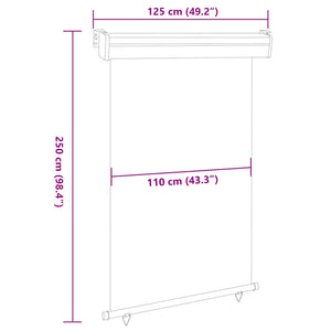 Σκίαστρο Βεράντας Πλαϊνό Κρεμ 125 x 250 εκ. - Pakobazaar