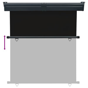 Σκίαστρο Βεράντας Πλαϊνό Μαύρο 175 x 250 εκ.