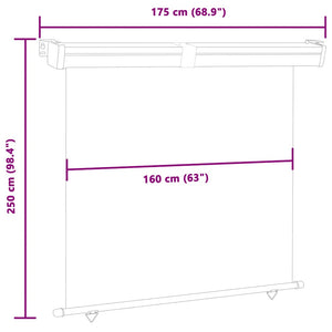 Σκίαστρο Βεράντας Πλαϊνό Κρεμ 175 x 250 εκ. - Pakobazaar