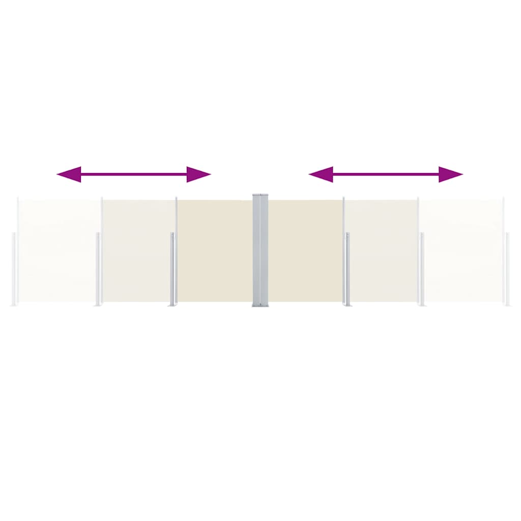 Σκίαστρο Πλαϊνό Συρόμενο Κρεμ 120 x 600 εκ.