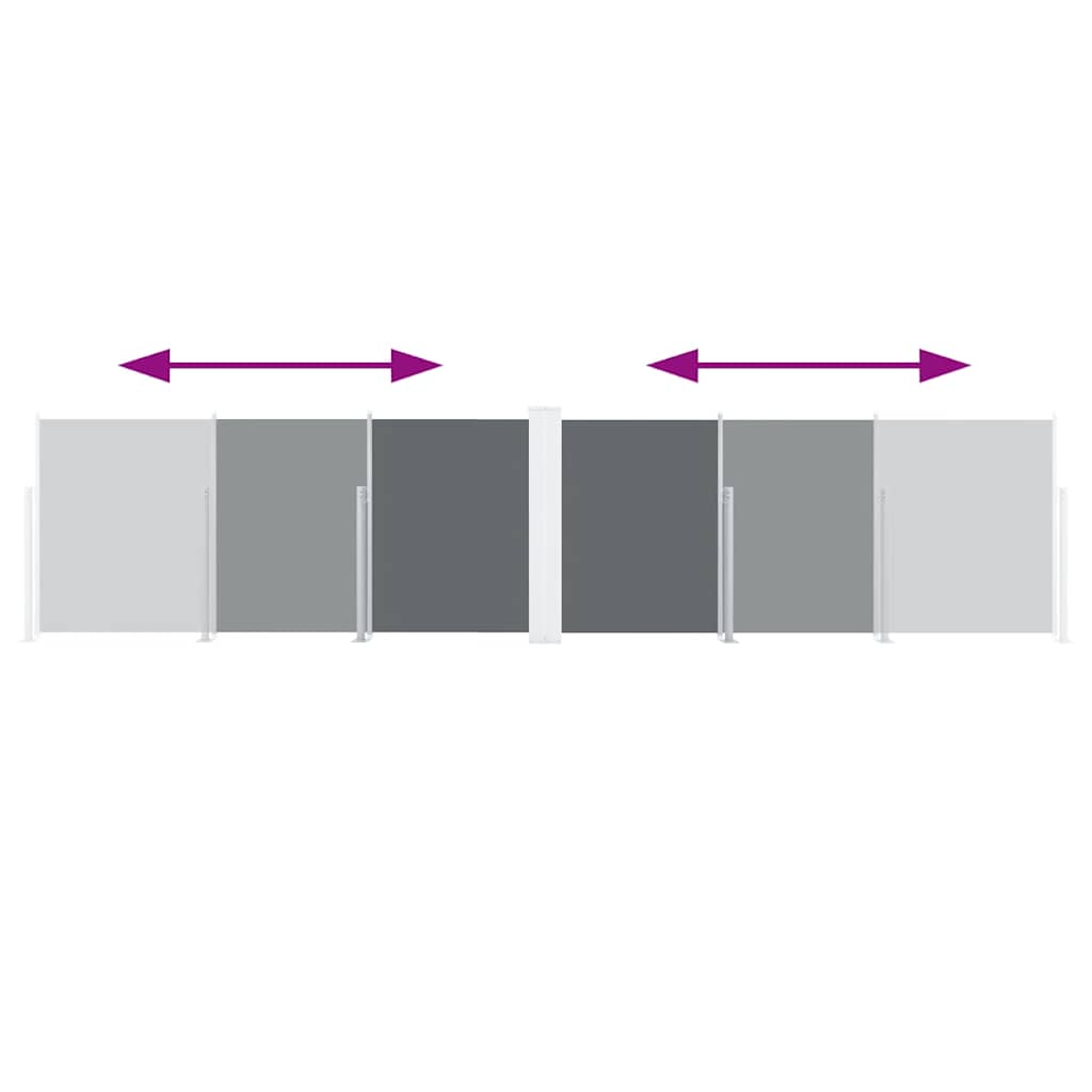 Σκίαστρο Πλαϊνό Συρόμενο Ανθρακί 120 x 600 εκ.