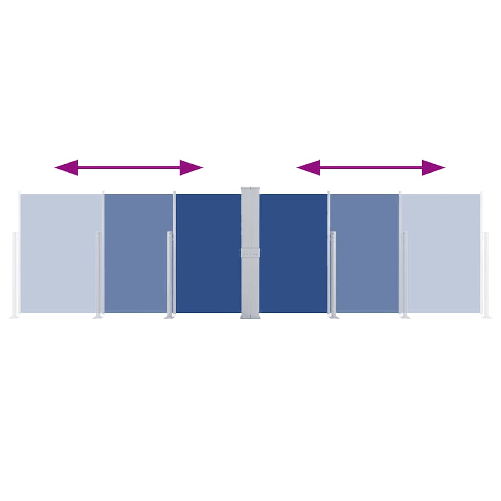 Σκίαστρο Πλαϊνό Συρόμενο Μπλε 160 x 600 εκ.