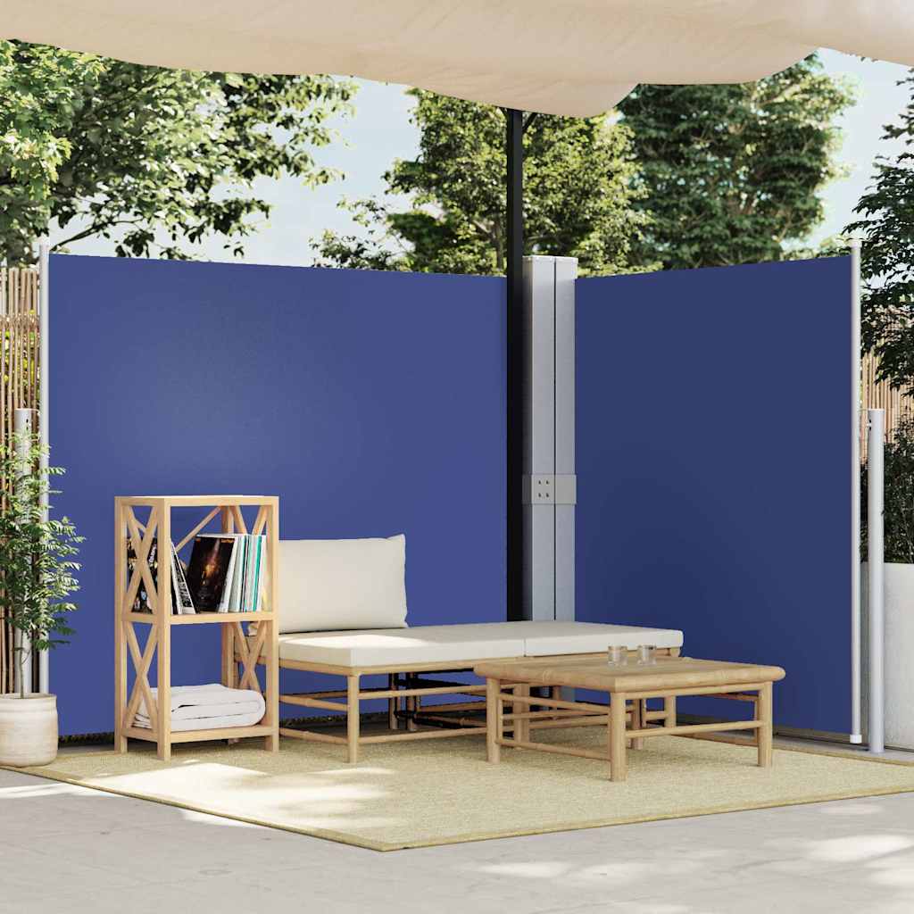 Σκίαστρο Πλαϊνό Συρόμενο Μπλε 170 x 600 εκ. - Pakobazaar