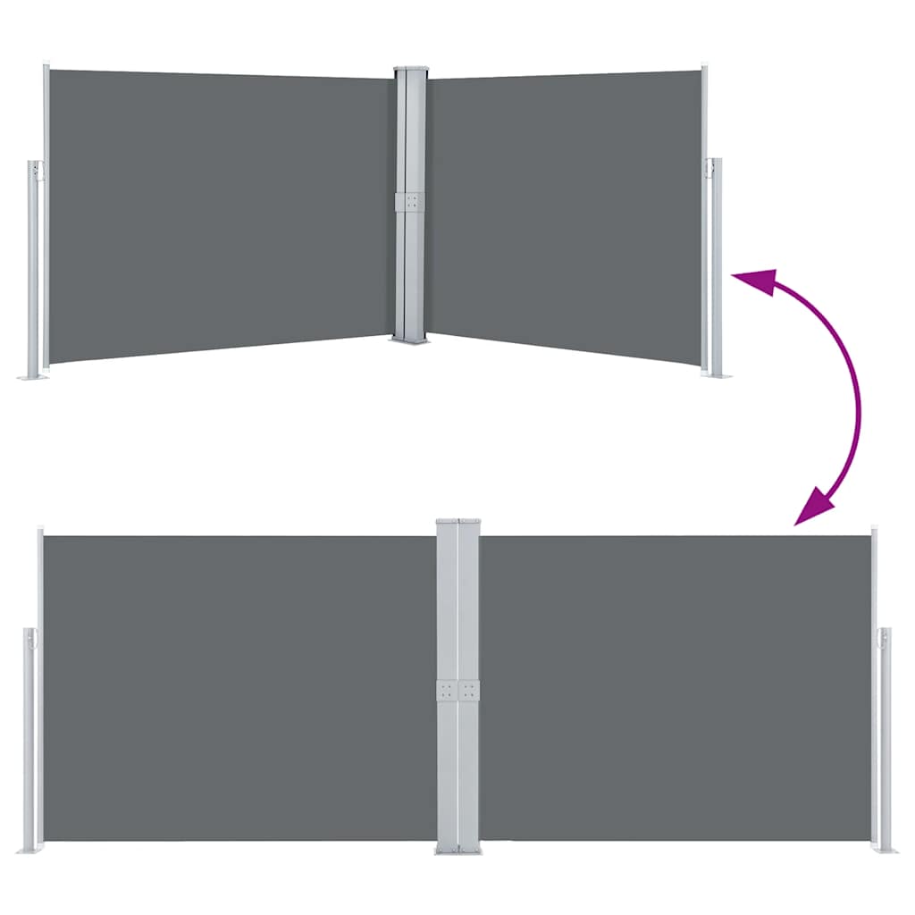 Σκίαστρο Πλαϊνό Συρόμενο Ανθρακί 140 x 1000 εκ.