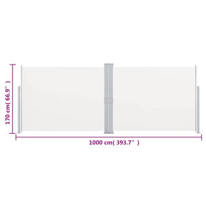 Σκίαστρο Πλαϊνό Συρόμενο Κρεμ 170 x 1000 εκ. - Pakobazaar