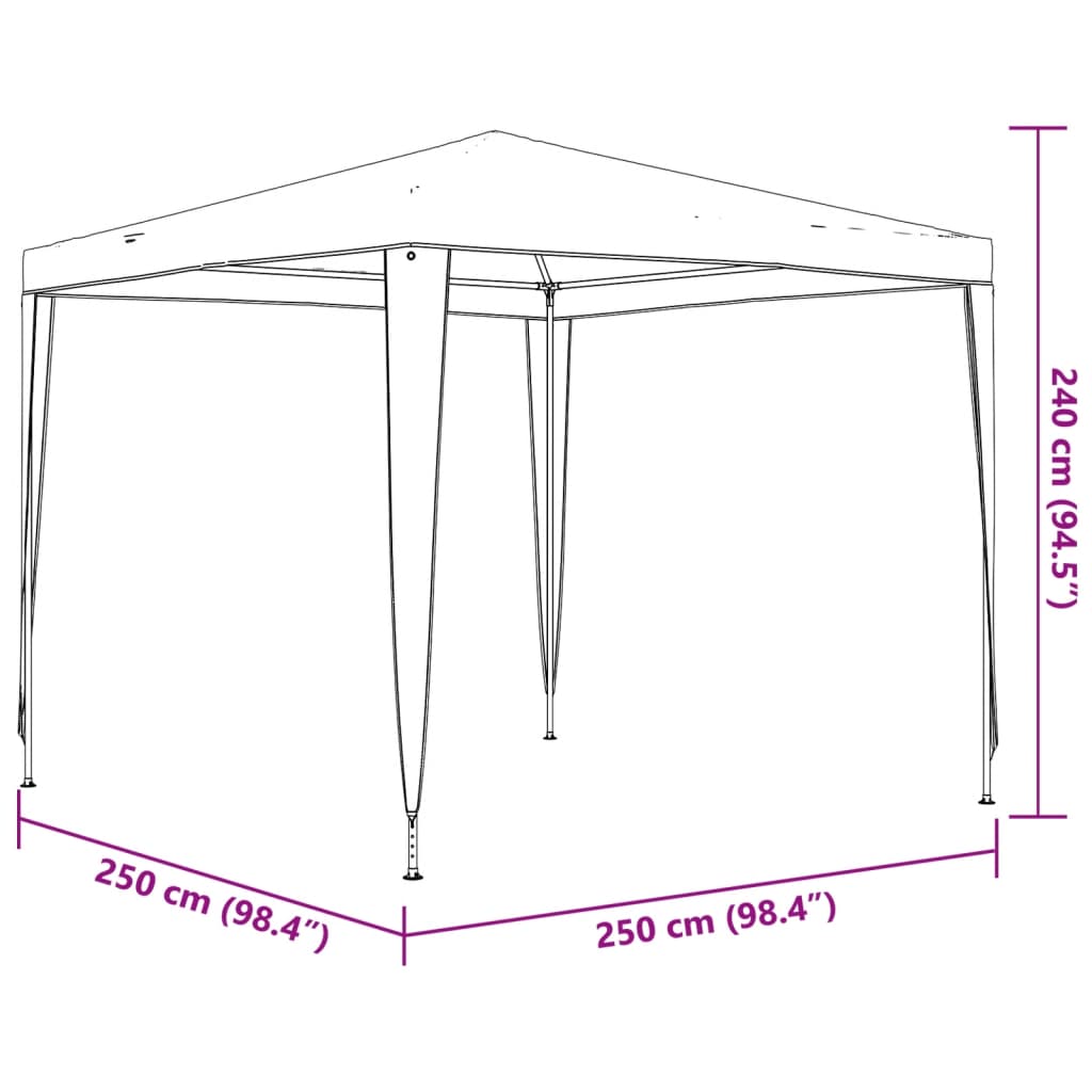 Τέντα Εκδηλώσεων Μπλε 2,5 x 2,5 μ. - Pakobazaar