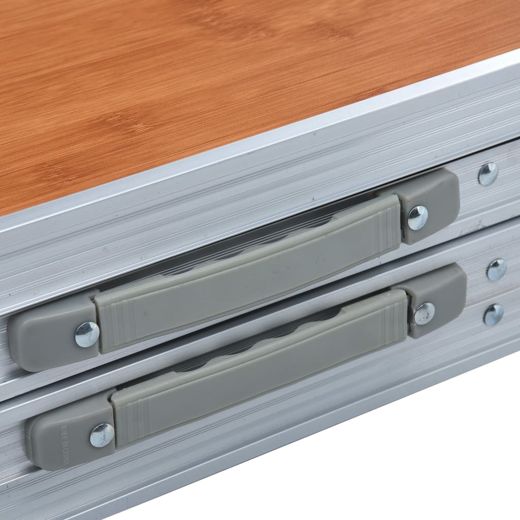 Τραπέζι Κάμπινγκ Πτυσσόμενο 240 x 60 εκ. Αλουμινίου - Pakobazaar