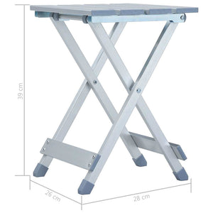 Πτυσσόμενο Σκαμπό 28 x 26 x 39 εκ. Αλουμινίου - Pakobazaar