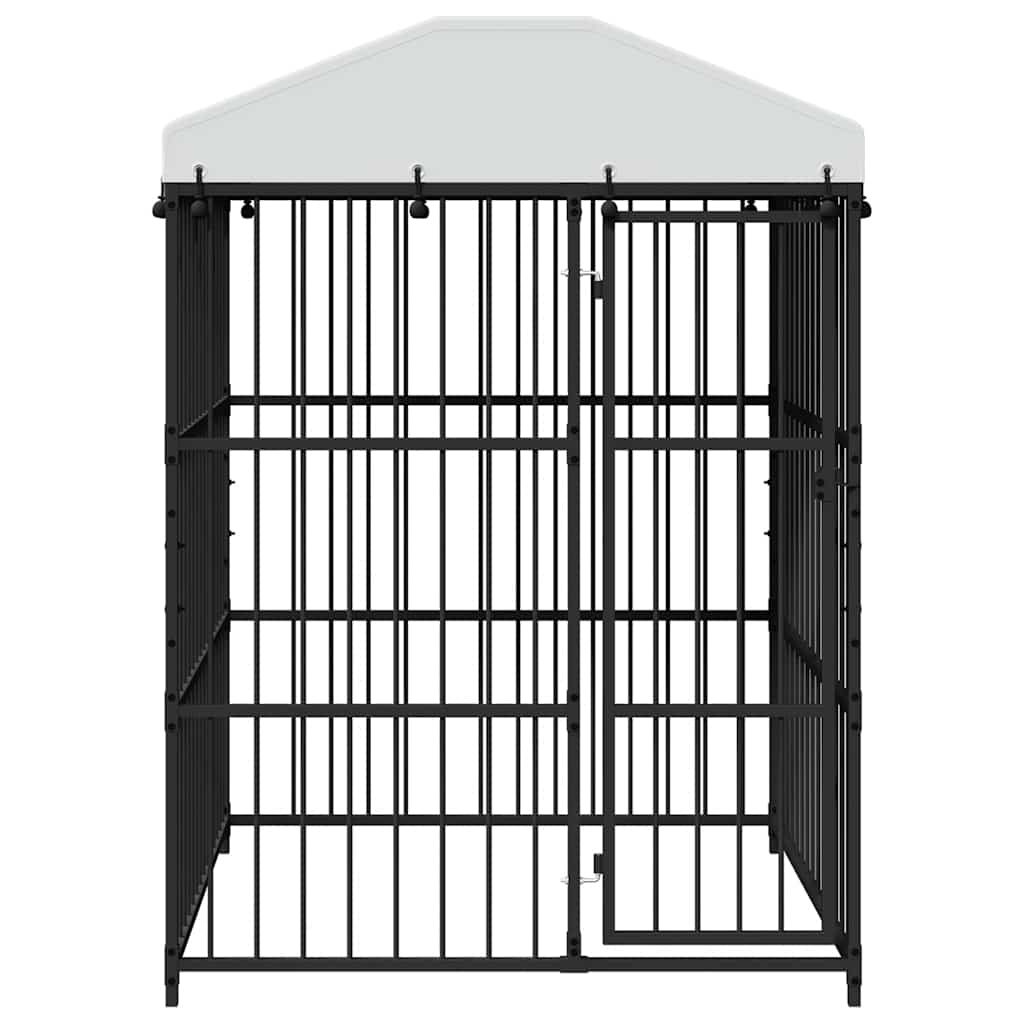 Κλουβί Σκύλου Εξωτερικού Χώρου 150 x 150 x 210 εκ. με Στέγαστρο - PAKOBAZAAR