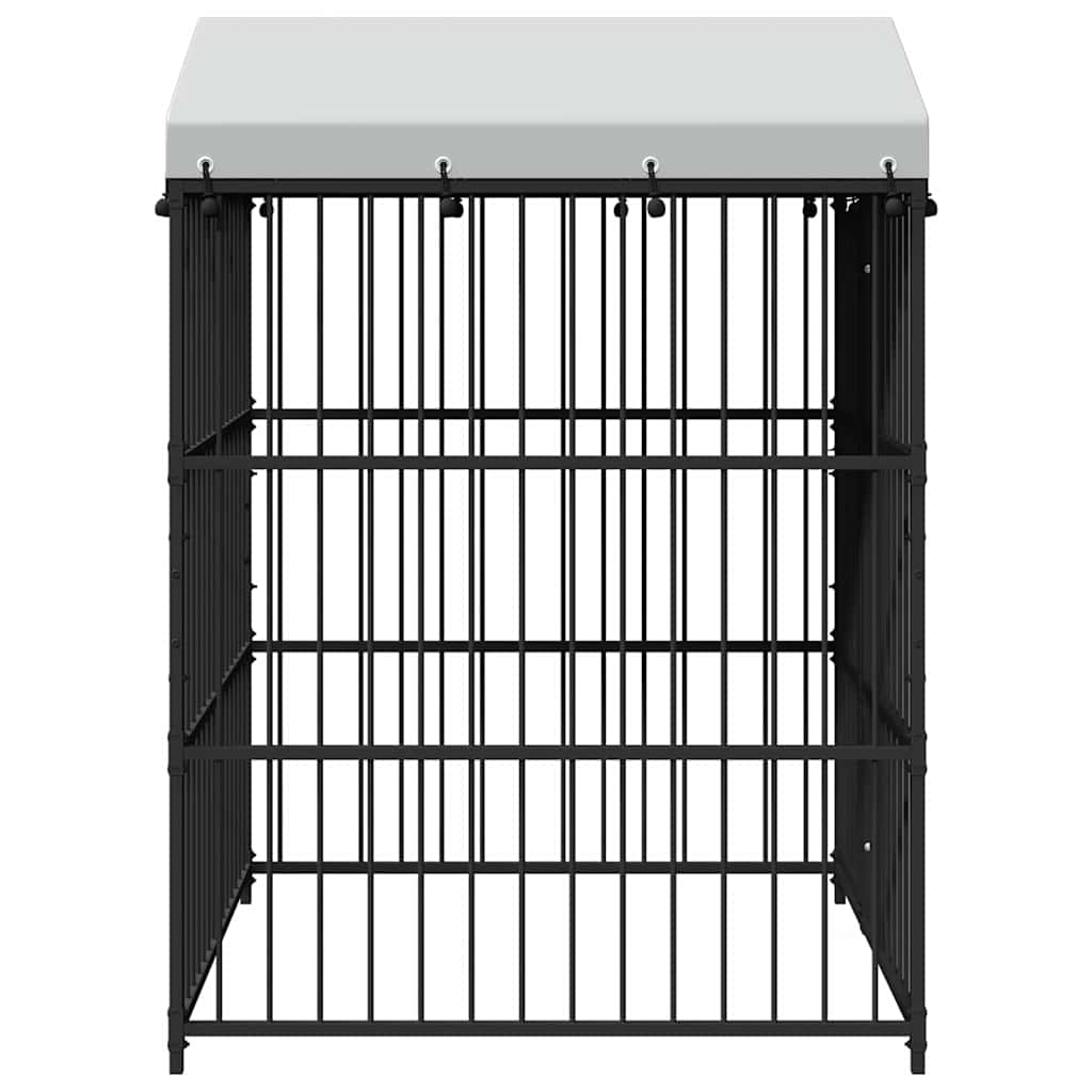 Κλουβί Σκύλου Εξωτερικού Χώρου 150 x 150 x 210 εκ. με Στέγαστρο - PAKOBAZAAR