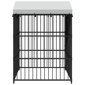 Κλουβί Σκύλου Εξωτερικού Χώρου 150 x 150 x 210 εκ. με Στέγαστρο - PAKOBAZAAR