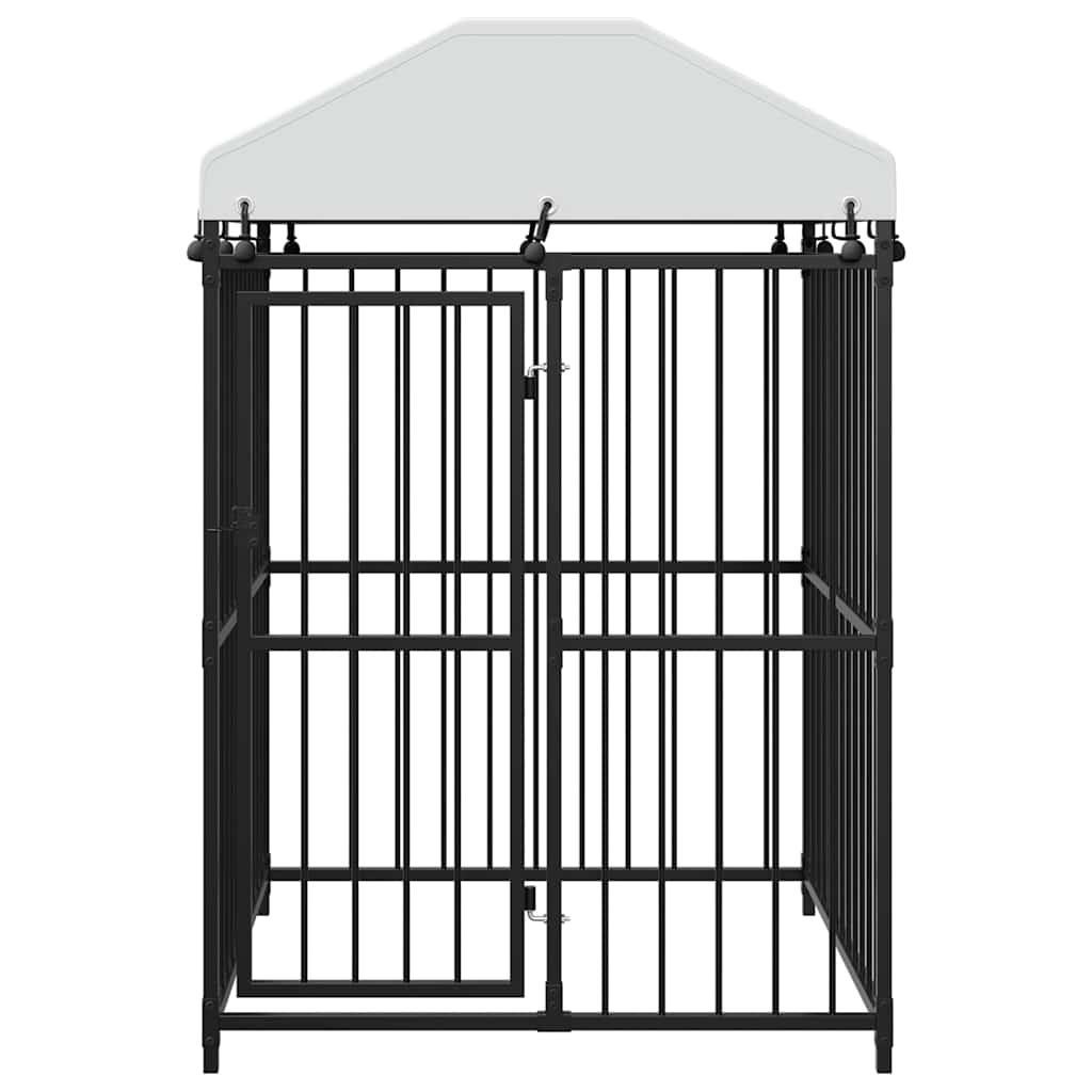 Κλουβί Σκύλου Εξωτερικού Χώρου 120 x 120 x 150 εκ. με Στέγαστρο - PAKOBAZAAR