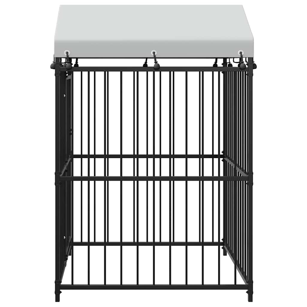 Κλουβί Σκύλου Εξωτερικού Χώρου 120 x 120 x 150 εκ. με Στέγαστρο - PAKOBAZAAR