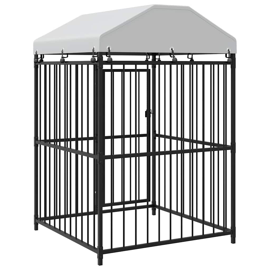 Κλουβί Σκύλου Εξωτερικού Χώρου 120 x 120 x 150 εκ. με Στέγαστρο - PAKOBAZAAR