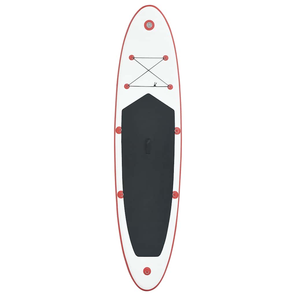 Σετ Σανίδας Stand Up Paddle / Surf Φουσκωτό Κόκκινο και Λευκό