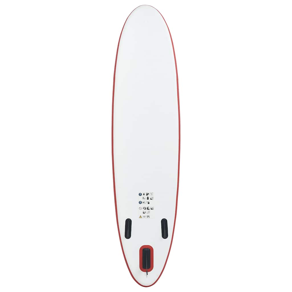 Σετ Σανίδας Stand Up Paddle / Surf Φουσκωτό Κόκκινο και Λευκό