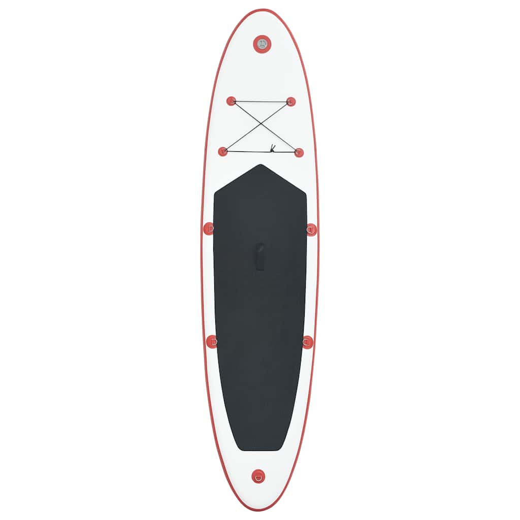 Σετ Σανίδας Stand Up Paddle / Surf Φουσκωτό Κόκκινο και Λευκό