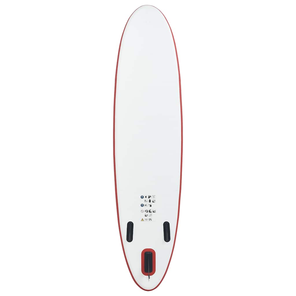 Σετ Σανίδας Stand Up Paddle / Surf Φουσκωτό Κόκκινο και Λευκό