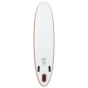 Σετ Σανίδας Stand Up Paddle / Surf Φουσκωτό Κόκκινο και Λευκό
