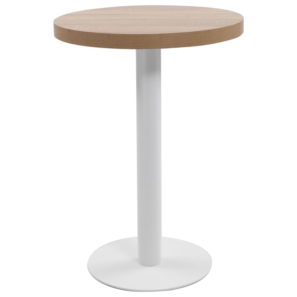 Τραπέζι Bistro Ανοιχτό Καφέ 60 εκ. από MDF - PAKOBAZAAR