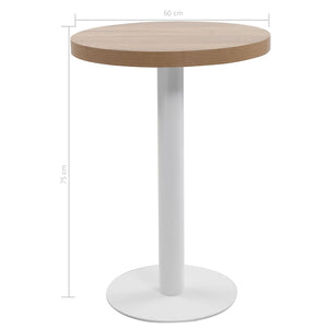 Τραπέζι Bistro Ανοιχτό Καφέ 60 εκ. από MDF - PAKOBAZAAR
