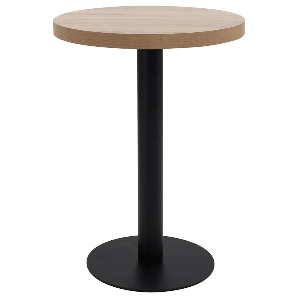 Τραπέζι Bistro Ανοιχτό Καφέ 60 εκ. από MDF - PAKOBAZAAR