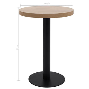 Τραπέζι Bistro Ανοιχτό Καφέ 60 εκ. από MDF - PAKOBAZAAR
