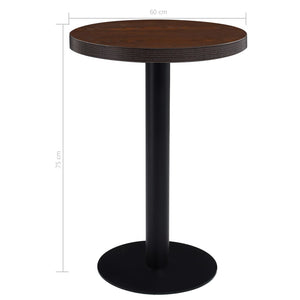 Τραπέζι Bistro  Σκούρο Καφέ 60 εκ. από MDF - PAKOBAZAAR