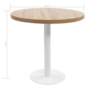 Τραπέζι Bistro Ανοιχτό Καφέ 80 εκ. από MDF - PAKOBAZAAR