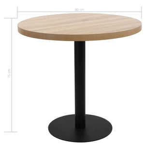 Τραπέζι Bistro Ανοιχτό Καφέ 80 εκ. από MDF - PAKOBAZAAR