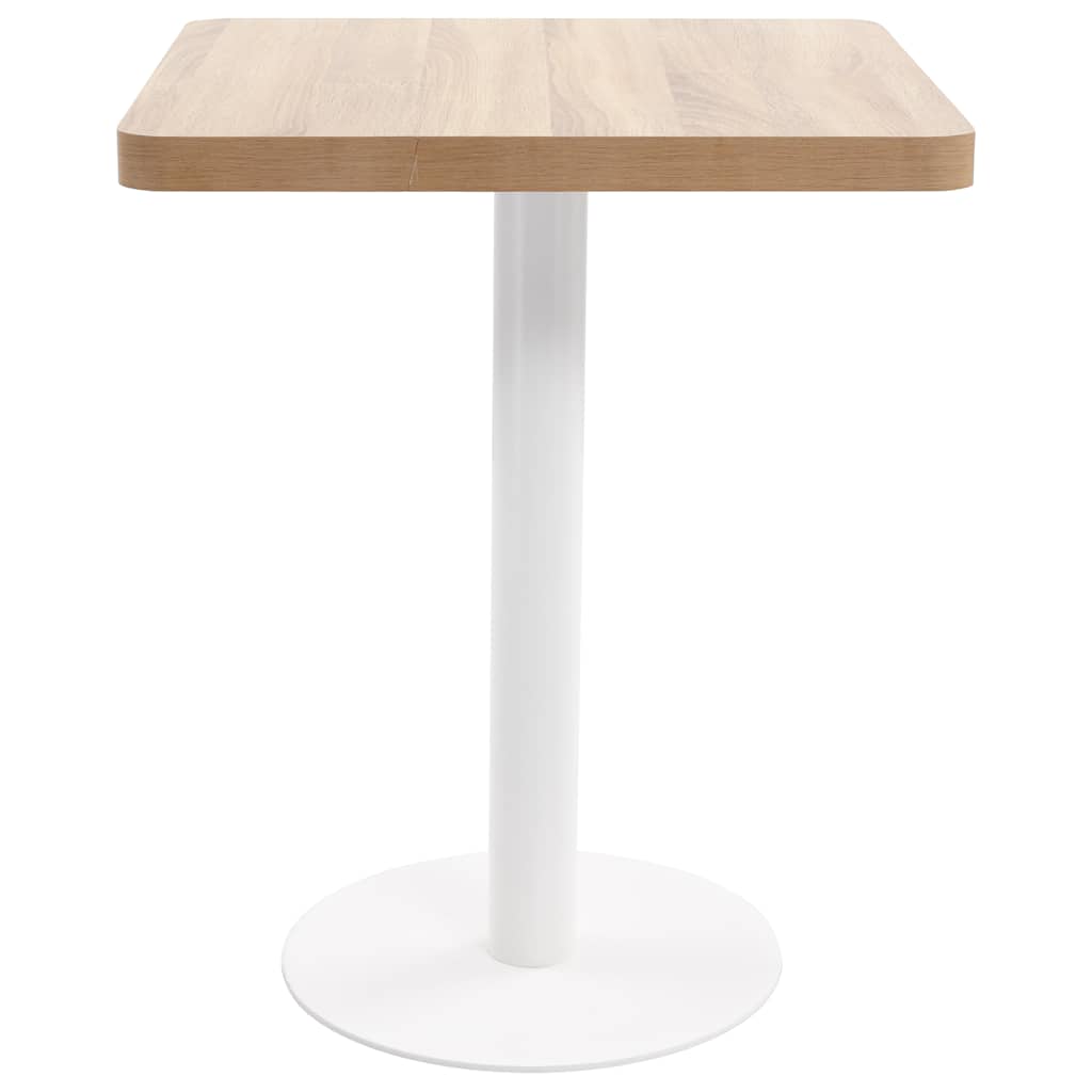 Τραπέζι Bistro Ανοιχτό Καφέ 60 x 60 εκ. από MDF - Pakobazaar