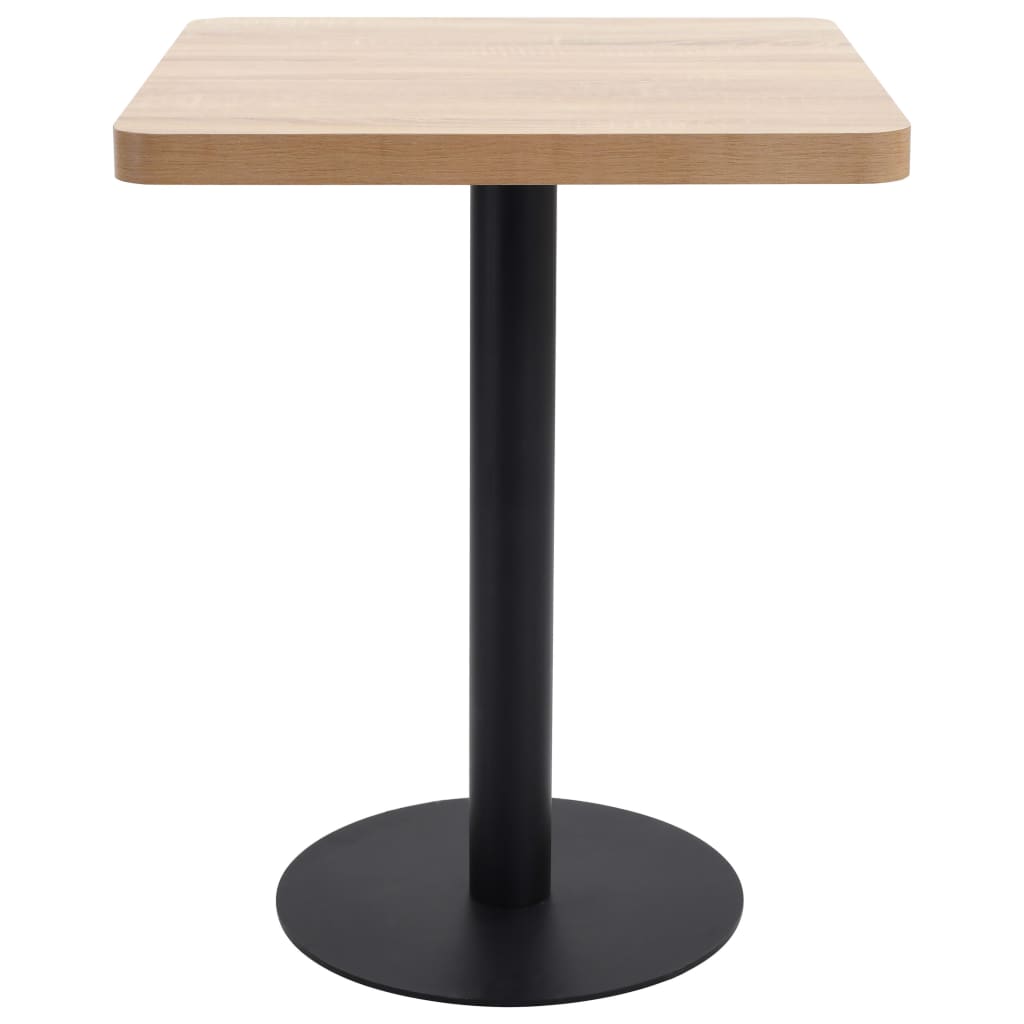 Τραπέζι Bistro Ανοιχτό Καφέ 60 x 60 εκ. από MDF - PAKOBAZAAR