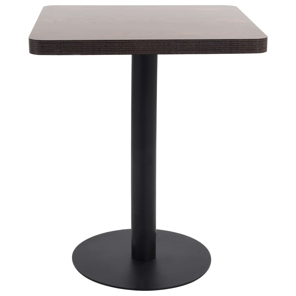 Τραπέζι Bistro Σκούρο Καφέ 60 x 60 εκ. από MDF - PAKOBAZAAR