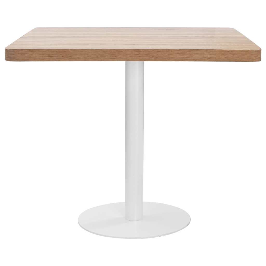 Τραπέζι Bistro Ανοιχτό Καφέ 80 x 80 εκ. από MDF - PAKOBAZAAR