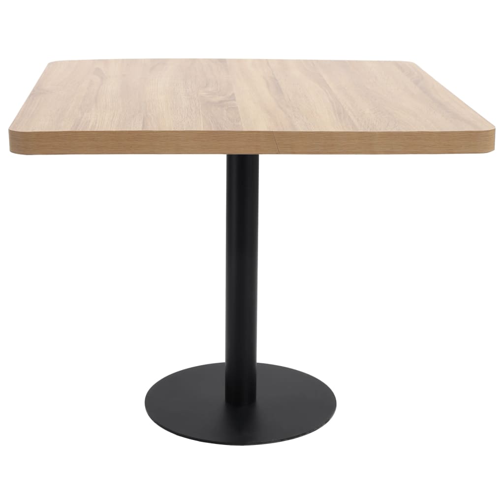 Τραπέζι Bistro Ανοιχτό Καφέ 80 x 80 εκ. από MDF - Pakobazaar