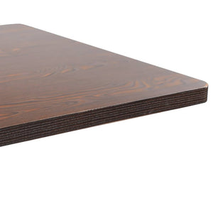 Τραπέζι Bistro Σκούρο Καφέ 80 x 80 εκ. από MDF - PAKOBAZAAR