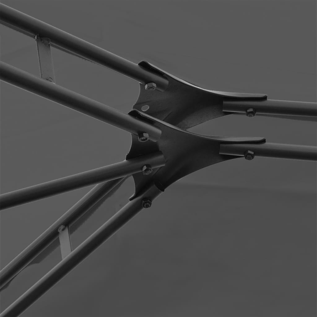 Τέντα Εκδηλώσεων Κήπου με Κουρτίνες Ανθρακί 4 x 3 μ.