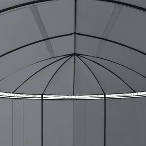 Κιόσκι με Κουρτίνες Ανθρακί 520 x 349 x 255 εκ.