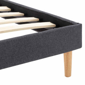 Πλαίσιο Κρεβατιού Taupe 100 x 200 εκ. Υφασμάτινο