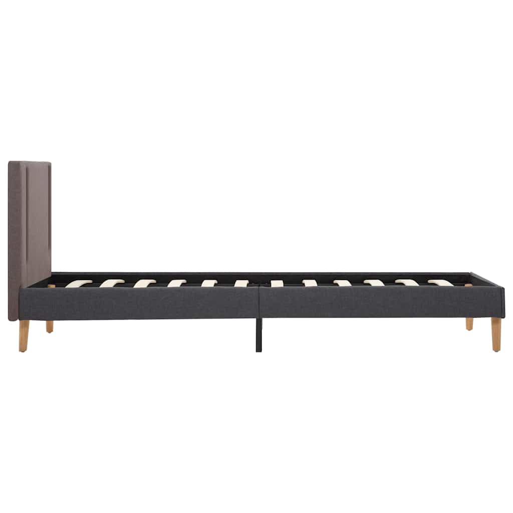 Πλαίσιο Κρεβατιού με LED Taupe/Σκ. Γκρι 90x200 εκ. Υφασμάτινο