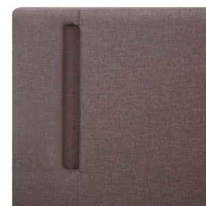 Πλαίσιο Κρεβατιού με LED Taupe/Σκ. Γκρι 90x200 εκ. Υφασμάτινο