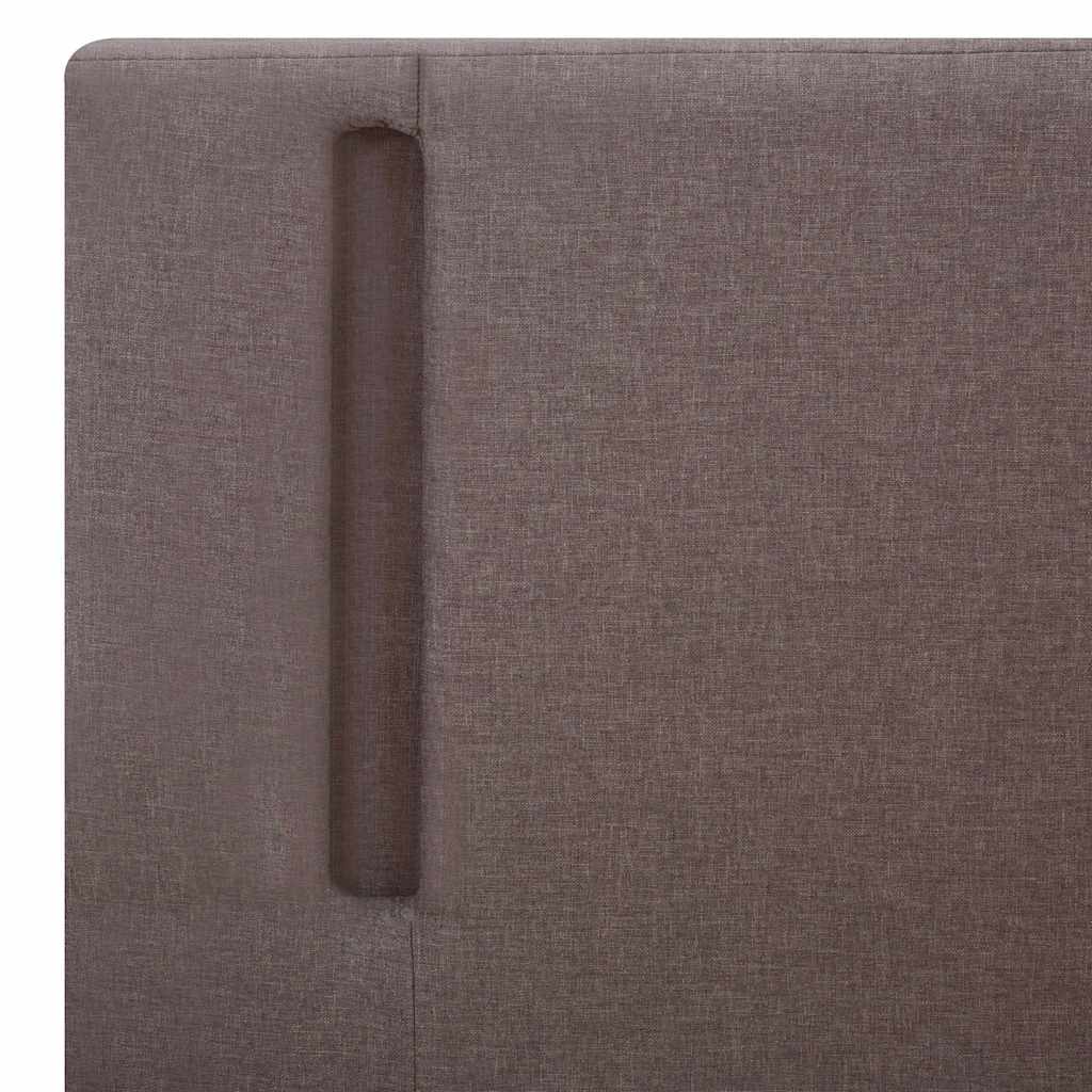 Πλαίσιο Κρεβατιού με LED Taupe/Σκ. Γκρι 120x200 εκ. Υφασμάτινο