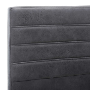 Πλαίσιο Κρεβατιού Γκρι 140 x 200 εκ. από Συνθετικό Καστόρι