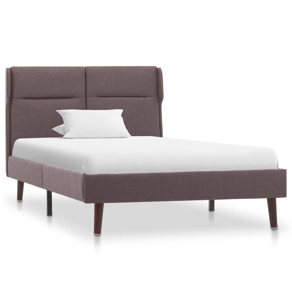 Πλαίσιο Κρεβατιού Χρώμα Taupe 90 x 200 εκ. Υφασμάτινο - Pakobazaar