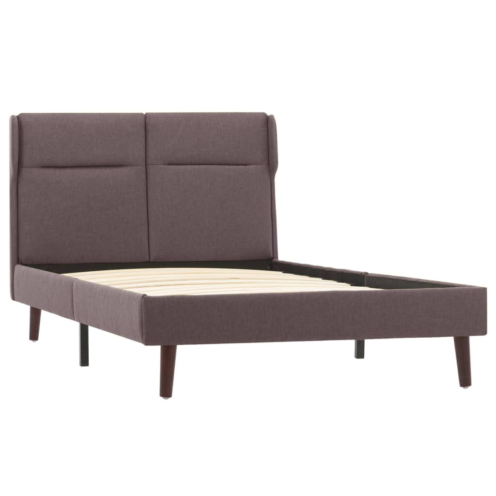 Πλαίσιο Κρεβατιού Χρώμα Taupe 90 x 200 εκ. Υφασμάτινο - Pakobazaar