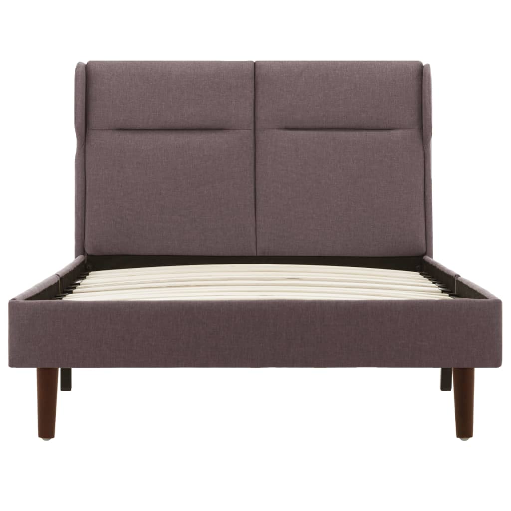Πλαίσιο Κρεβατιού Χρώμα Taupe 90 x 200 εκ. Υφασμάτινο - Pakobazaar