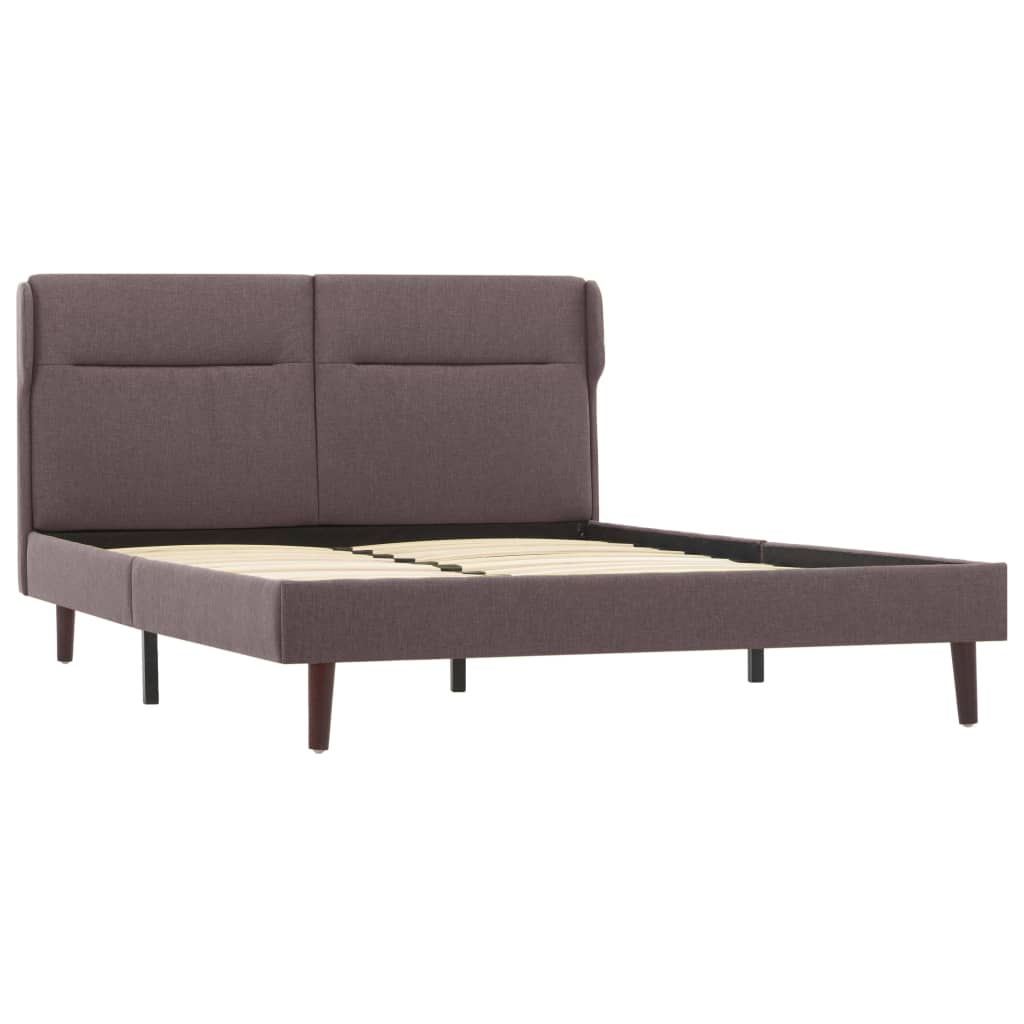 Πλαίσιο Κρεβατιού Χρώμα Taupe 120 x 200 εκ. Υφασμάτινο