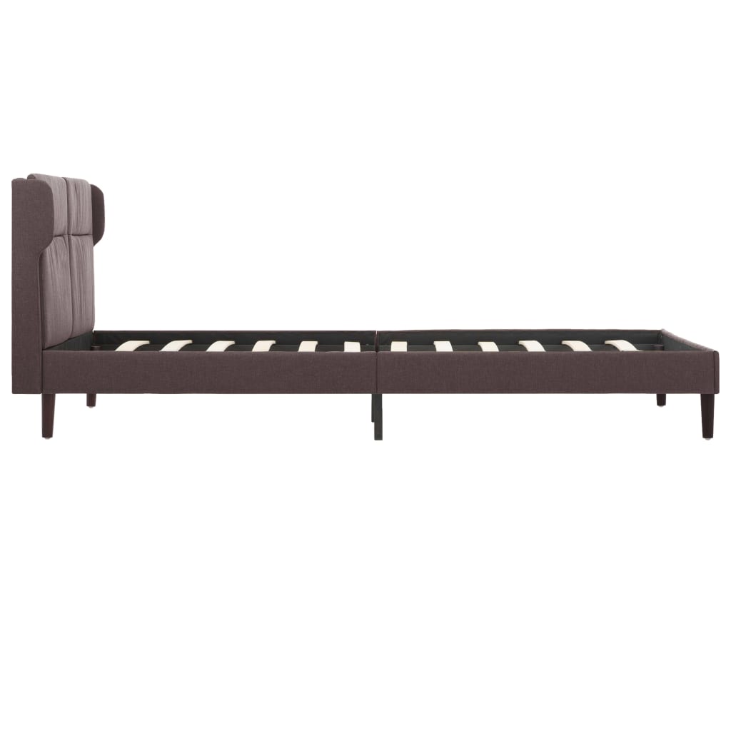 Πλαίσιο Κρεβατιού Χρώμα Taupe 120 x 200 εκ. Υφασμάτινο