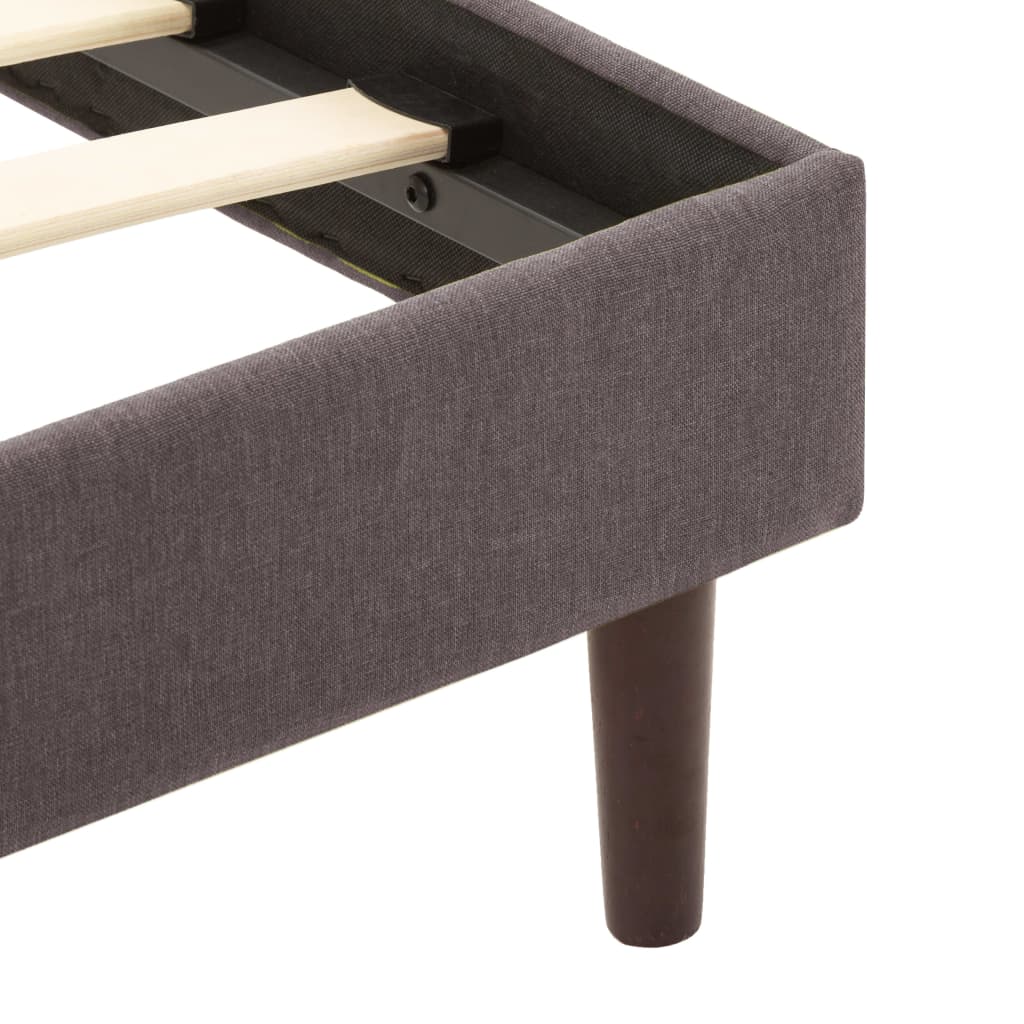 Πλαίσιο Κρεβατιού Χρώμα Taupe 120 x 200 εκ. Υφασμάτινο